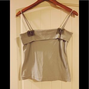 Vintage butterfly crop top